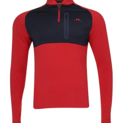 J. Lindeberg Adam Mid Layer Outerwear 1/4 Zip Golf Apparel