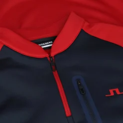 J. Lindeberg Adam Mid Layer Outerwear 1/4 Zip Golf Apparel