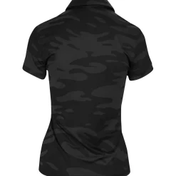 J. Lindeberg Alaya Jacquard Golf Shirt Polo Short Sleeve Golf Apparel
