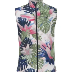 J. Lindeberg Ash Light Packable Print Outerwear Vest Golf Apparel