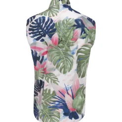 J. Lindeberg Ash Light Packable Print Outerwear Vest Golf Apparel