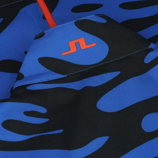J. Lindeberg Ash Light Packable Print Outerwear Vest Golf Apparel