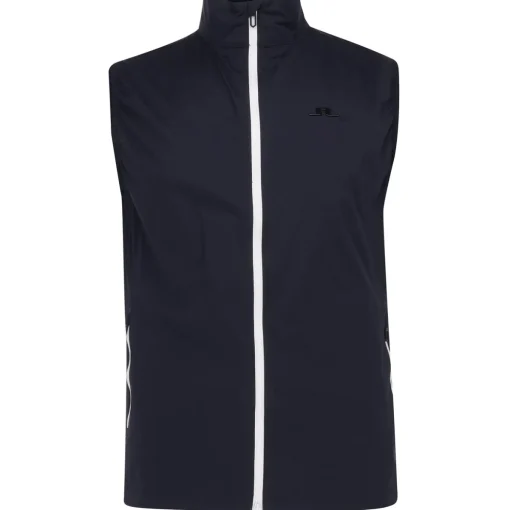 J. Lindeberg Ash-Light Packable Outerwear Vest Golf Apparel