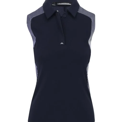 J. Lindeberg Betsy Sleeveless Shirt Polo Short Sleeve Golf Apparel