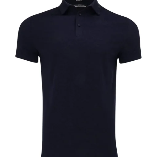 J. Lindeberg Bison Jacquard Shirt Polo Short Sleeve Golf Apparel