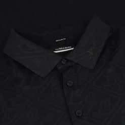 J. Lindeberg Bison Jacquard Shirt Polo Short Sleeve Golf Apparel