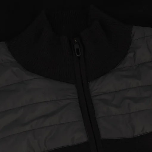 J. Lindeberg Bridge Knitted Hybrid Sweater Full Zip Golf Apparel