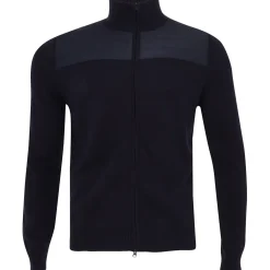 J. Lindeberg Bridge Knitted Hybrid Sweater Full Zip Golf Apparel
