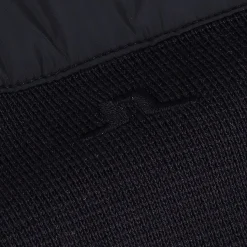J. Lindeberg Bridge Knitted Hybrid Sweater Full Zip Golf Apparel