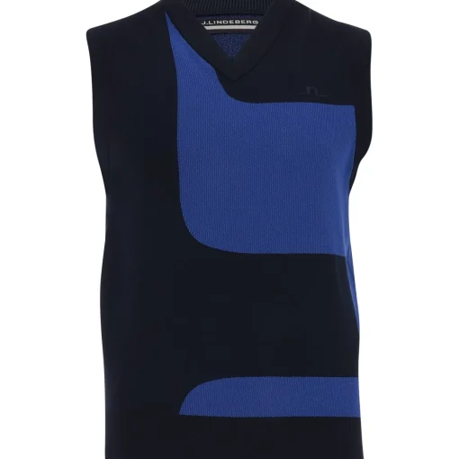 J. Lindeberg Davis Knitted V-neck Sweater Vest Golf Apparel