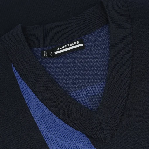 J. Lindeberg Davis Knitted V-neck Sweater Vest Golf Apparel