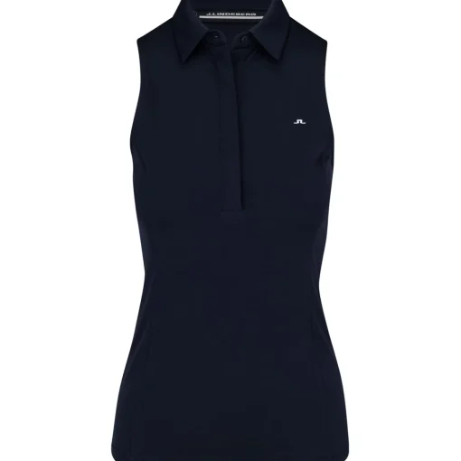 J. Lindeberg Dena Sleeveless Shirt Polo Short Sleeve Golf Apparel