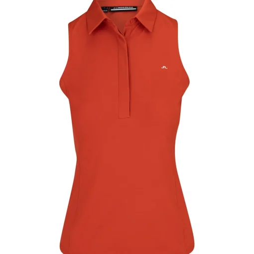 J. Lindeberg Dena Sleeveless Shirt Polo Short Sleeve Golf Apparel