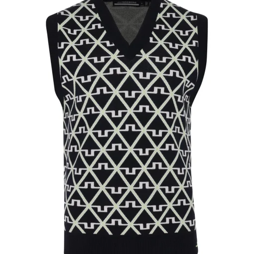 J. Lindeberg Elian Knitted Sweater Vest Golf Apparel