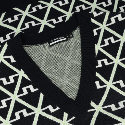 J. Lindeberg Elian Knitted Sweater Vest Golf Apparel