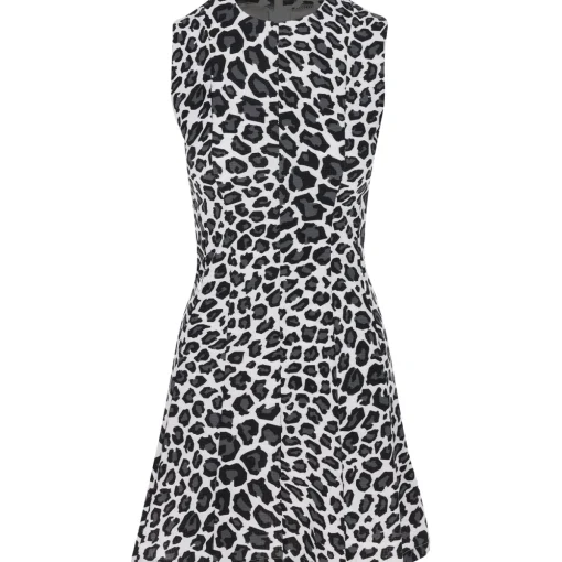 J. Lindeberg Gabriella Printed Dress Polo Short Sleeve Golf Apparel