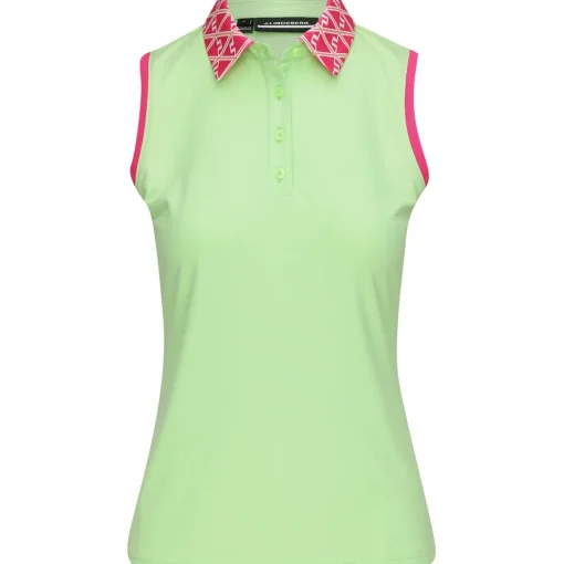 J. Lindeberg GiGi Sleeveless Shirt Polo Short Sleeve Golf Apparel