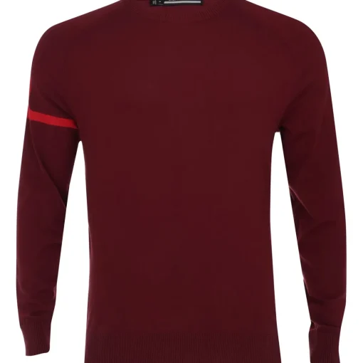 J. Lindeberg Gusten Knitted Sweater Crew Golf Apparel