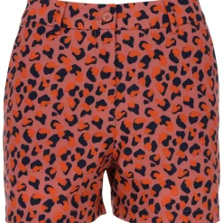 J. Lindeberg Gwen Printed Golf Shorts Flat Front Golf Apparel