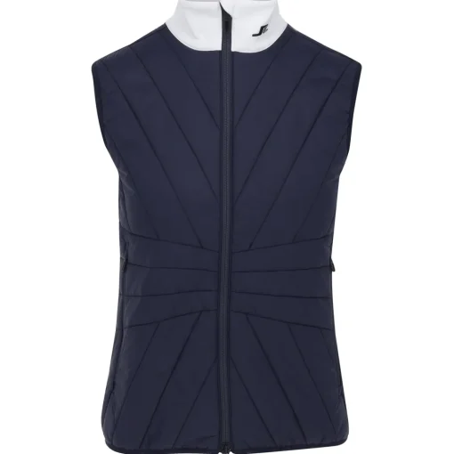 J. Lindeberg Holma Quilt Hybrid Outerwear Vest Golf Apparel