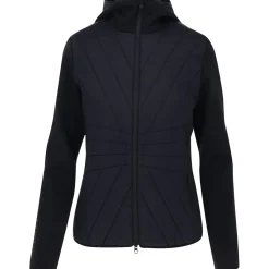 J. Lindeberg Holma Quilt Hybrid Hood Outerwear Jacket Golf Apparel