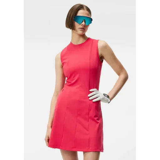 J. Lindeberg Jasmin Dress Polo Short Sleeve Golf Apparel