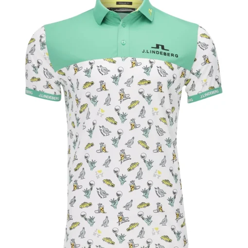 J. Lindeberg Jeff NYC Shirt Polo Short Sleeve Golf Apparel