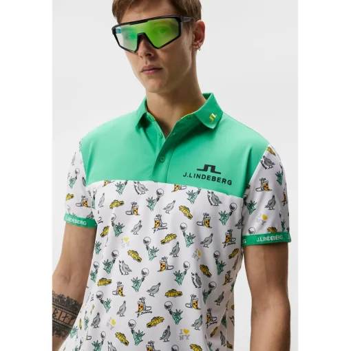 J. Lindeberg Jeff NYC Shirt Polo Short Sleeve Golf Apparel