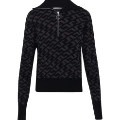 J. Lindeberg Kerla Knitted Zip Sweater Pullover Golf Apparel