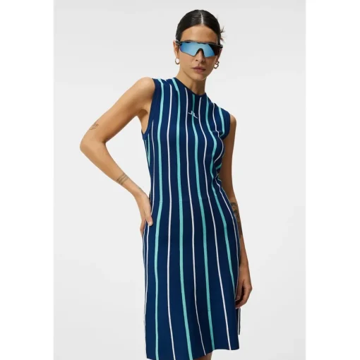 J. Lindeberg Kijana Knitted Dress Polo Short Sleeve Golf Apparel