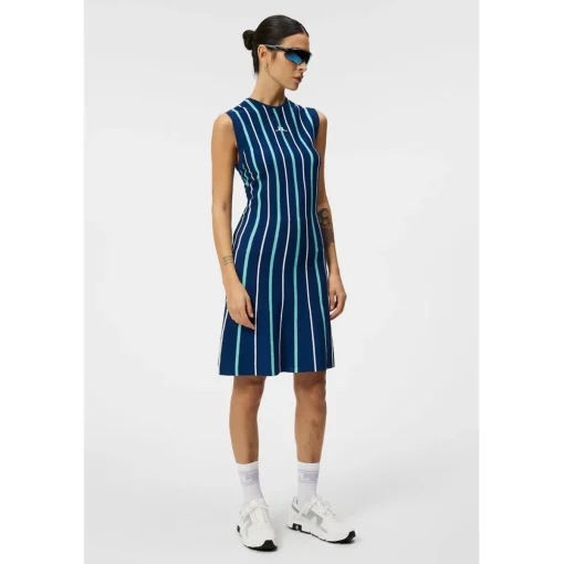 J. Lindeberg Kijana Knitted Dress Polo Short Sleeve Golf Apparel