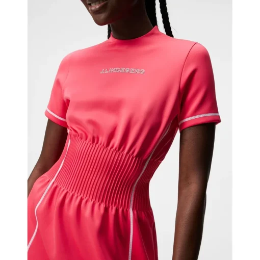 J. Lindeberg Krystal Dress Polo Short Sleeve Golf Apparel