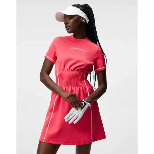 J. Lindeberg Krystal Dress Polo Short Sleeve Golf Apparel