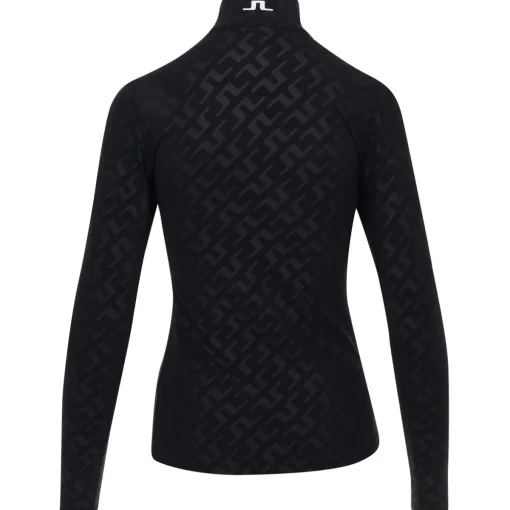J. Lindeberg Lauryn Deboss Midlayer Outerwear Pullover Golf Apparel