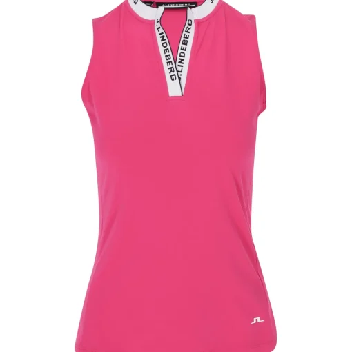 J. Lindeberg Leya Sleeveless Shirt Polo Short Sleeve Golf Apparel