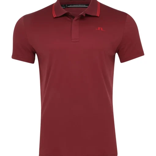 J. Lindeberg Loke Smooth Pique Shirt Polo Short Sleeve Golf Apparel