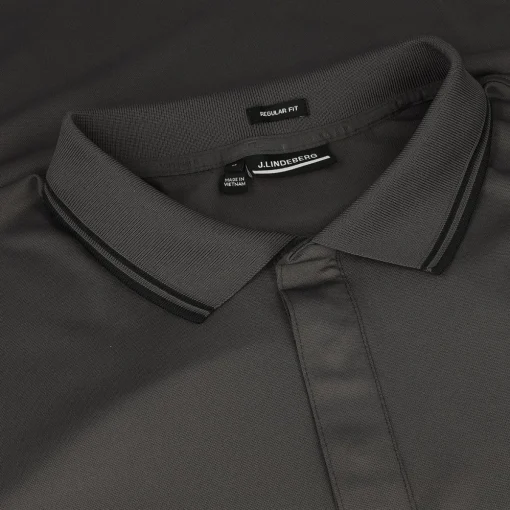 J. Lindeberg Loke Smooth Pique Shirt Polo Short Sleeve Golf Apparel
