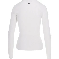 J. Lindeberg Louise Rib Jacquard Knit Top Outerwear Pullover Golf Apparel