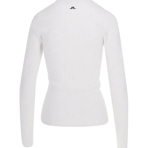 J. Lindeberg Louise Rib Jacquard Knit Top Outerwear Pullover Golf Apparel