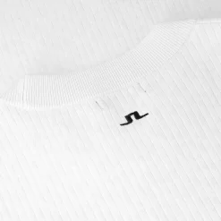 J. Lindeberg Louise Rib Jacquard Knit Top Outerwear Pullover Golf Apparel
