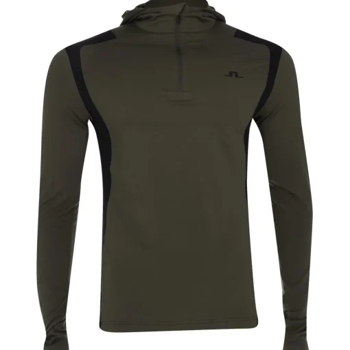 J. Lindeberg Lukas AW'24 Outerwear 1/4 Zip Golf Apparel