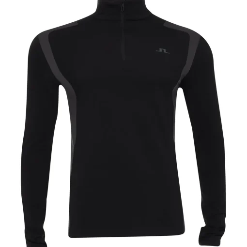 J. Lindeberg Lukas Mid Layer AW '24 Outerwear 1/4 Zip Golf Apparel