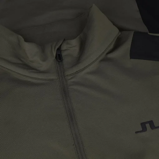 J. Lindeberg Lukas Mid Layer AW '24 Outerwear 1/4 Zip Golf Apparel