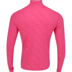 J. Lindeberg Luke Deboss Mid Layer AW '24 Outerwear 1/4 Zip Golf Apparel