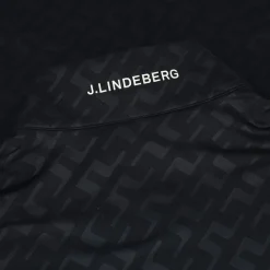 J. Lindeberg Luke Deboss Mid Layer AW '24 Outerwear 1/4 Zip Golf Apparel