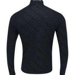 J. Lindeberg Luke Deboss Mid Layer AW '24 Outerwear 1/4 Zip Golf Apparel
