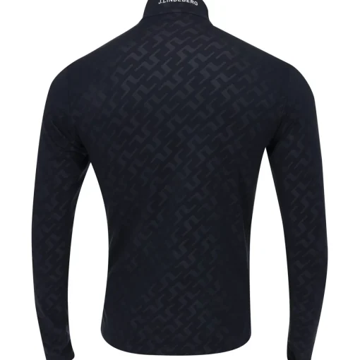 J. Lindeberg Luke Deboss Mid Layer AW '24 Outerwear 1/4 Zip Golf Apparel