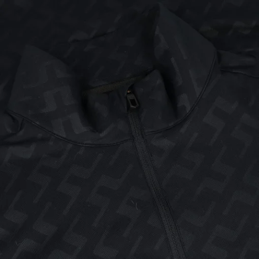 J. Lindeberg Luke Deboss Mid Layer AW '24 Outerwear 1/4 Zip Golf Apparel