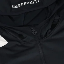 J. Lindeberg Mae Quarter Zip Hood Outerwear Pullover Golf Apparel