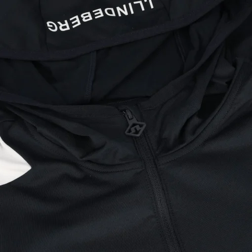 J. Lindeberg Mae Quarter Zip Hood Outerwear Pullover Golf Apparel